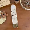 Songmu" Calcetines de Media Caña Suaves y Sin Costuras con Separador de Dedos, Diseño de Cachorro Perezoso, Calcetines Caídos para Mujer