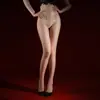 Meias Landa 10D Alta Transparência Aurora Meias Sexys de Seda Meias Oleosas Brilhantes Óleo de Cavalo Puro Desejo Virilha Meias-Calças de Alta Elasticidade Sedosas Lisas Mulher