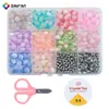 Pulsera de Abalorios de Vidrio Doble Color Gelatina de 8 mm Kit de Materiales para DIY Accesorios de Joyería Transfronterizos
