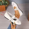 Nuevo Modelo de Verano 2026: Zapatos Planos Casuales Cómodos para Mujer, Estilo Francés, con Correa de Hebilla Baja, Talla Única