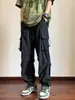 Pantalones Cargo Paracaídas Estilo Americano para Hombre, Diseño de Nicho, Pantalones de Seda Helada de Secado Rápido de Gama Alta, Pantalones Casuales Holgados para Exteriores