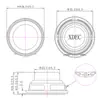 Altavoz de Audio de 36*19.5mm 4 Ohm 3W Caja de Altavoz Altavoz de Graves para Robot Dedicado para Uso en Robot