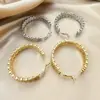 Pendientes de Aro Geométricos de Línea Irregular de Nicho Europeo y Americano con Pendientes de Diseño Elegante, Moderno, Lujo Accesible y Hebilla Elástica Personalizada