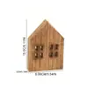 Artesanía de Madera para Escritorio Adornos Hogar Cabaña Sala de Estar Nórdica Decorativos Productos de Madera Estilo Ins Adornos de Madera