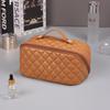 Bolsa de Cosméticos Acolchada de Diamantes Bolsa de Lavado de Temporada Otoño e Invierno para Mujer Gran Capacidad ins Bolsa de Almacenamiento Avanzada Bolsa de Algodón Fábrica