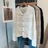 Novos suéteres de tricô de manga curta para outono e inverno para homens e mulheres, cardigans vazados, peças de outer wear, estilo old money, gola virada, transfronteiriço