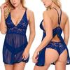 Europa e Estados Unidos novos fabricantes comércio exterior atacado Europa e Estados Unidos sexy cueca sexy transparente de renda malha pendurada pescoço pijamas sexy