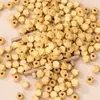 Cuentas de Madera Poligonales de Colores Accesorios de Cuentas Hechos a Mano DIY Cuentas Sueltas de Madera Pulsera Collar Cadena de Mano Cuentas Espaciadoras Accesorios