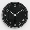 Reloj de pared para uso doméstico, reloj simple de pared para sala de estar y dormitorio, reloj de cuarzo, no requiere perforación, forma redonda, disponible para venta al por mayor