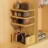 Estante de almacenamiento de bolsas en la parte superior del mueble de entrada, estante de niveles, almacenamiento de bolsos de mano y mochilas para el hogar, almacenamiento conveniente para artículos cotidianos