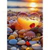 Nuevo cuadro de diamantes DIY playa amor diamantes completos sala de estar pintura decorativa venta al por menor directa de fábrica venta al por mayor