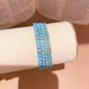 Nuevo Pulsera de Malla Redonda Retorcida con Circonita Diseño de Nicho de Moda Versátil para Viajes Diarios para Mujeres