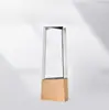 Trofeo de Cristal Creativo Hecho a Medida Decoración de Premio para Reunión Anual Estilo Nórdico Placa de Vidrio Regalo de Empresa Premio Grabado