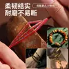 Fio de Algodão Enrolado à Mão Estilo Taozang para Pulseiras de Tricô Manual DIY, Pulseiras com Contas e Fio Especial Resistente ao Desgaste para Artesanato