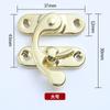 Hebilla de accesorios, gancho de cuerno de hierro, hebilla, caja de embalaje, caja de madera, cerradura, hebilla, gancho, hebilla, cerradura, caja de regalo, hebilla, gancho decorativo, cerradura