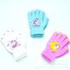 Guantes Cálidos de Punto para Niños Estampados de Cinco Dedos Estudiante Otoño e Invierno a Prueba de Frío Dinosaurio Unicornio Astronauta Dibujos Animados Lindo