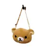 Nueva Super Lindo Ins Lindo Lazo Conejo Peluche Mochila Suave Niña Grande pequeño tamaño Cabeza de Conejo Hombro Único Almacenamiento