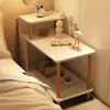 Mesa de cabeceira moderna minimalista para quarto de casa prateleira de armazenamento de cabeceira para casa de aluguel mesa lateral pequena simples mesa de centro