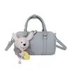 Bolsa Boston Feminina de Luxo 2026 Nova Moda Versátil Bolsa Transversal Elegante Bolsa Tote Pequena Bolsa Almofada