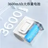 Ventilador colgante para cuello y cintura exterior iluminación de larga duración carga usb portátil ventilador pequeño de escritorio 3600 mA