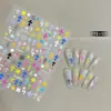 Nuevas Calcomanías Decorativas para Uñas Coloridas Cruz Cuervo Corazón Sexy Calcomanías para Uñas Dulces Coloridas Delgadas Resistentes Relieve Estéreo