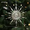 Transfronterizo Nuevo Producto Colgante de Plástico Plateado con Forma Decoración Colgante de Árbol de Navidad Brillante Galvanizado Accesorios Pequeños Adornos de Navidad en Stock