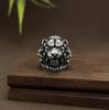 Anillo del Rey León de Alto Valor para Hombre, Estilo Vintage, Único y Atractivo, con un Diseño Abierto Audaz y Dominante, Ins