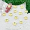 Cor moca estrela resina arte de unha broca chata joias para nail art estrela de cinco pontas tridimensional acessórios para nail art atacado