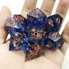 Dados de Resina en Stock con Acabado Espejo de Precisión, Esquinas Afiladas, Dados Multilado para D&D, Dados para Juego de Mesa Coc