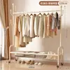 Cabide portátil e multifuncional para uso doméstico, varal simples para secar roupas em ambientes internos, cabide de chão para roupas e chapéus para quarto