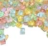 Todo-partido de alta calidad mini transparente número arábigo marrón leche letra inglesa joyería pegamento de crema accesorios de resina
