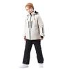 Traje de esquí para niños de invierno para exteriores, traje grueso impermeable, chaqueta de invierno cálida para niños y niñas