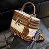 Textura Small Bag Women's 2022 Novo nicho ins Portable Box Bucket Bag All-match Western Style Crossbody Bag