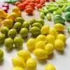 Cuentas Acrílicas de Frutas Coloridas Limón Puntos Tiras de Colores Materiales para Joyería Accesorios para Pulsera DIY Cadena de Teléfono Móvil