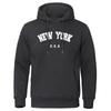 Amazon AliExpress NEWYORK moletom com capuz forrado de lã masculino e feminino outono e inverno casal tops soltos