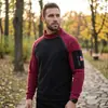 Moletom Masculino Novo de Venda Quente Transfronteiriço para Outono e Inverno, Gola com Zíper Duplo Moderna e Fashion, Blusa Masculina Color-Blocking, Roupa Casual