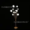 Accesorios de decoración para bodas: Arte de hierro luminoso con forma de loto, luces de camino de árbol de manzana de 11 cabezas, adornos decorativos para escenario de hotel