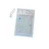 Porta-Cartões Pequena Casa de Desenho Animado PVC Transparente à Prova de Poeira Pingente de Exibição Bolsa de Armazenamento de Boneca de Pelúcia
