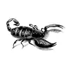 Artículos Populares Transfronterizos: Tigre Oscuro Audaz, Pez, Águila, Marcas de Rasguño de Escorpión, León Animal Pegatinas de Tatuaje Temporal