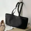 Bolso tote de lona marrón de gran capacidad para mujer, modelo nuevo 2026, adecuado para la escuela y el trabajo, versátil y simple