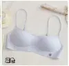 Lencería Sexy sin Costuras con Copas Fijas para Mujer, Bralette Invisible Sexy de Busto Redondo, Realce para Pecho Pequeño, Cuello Cuadrado, Estilo Delgado, Sujetador sin Varillas