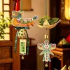 Pingente de zongzi trançado em bambu para entrada de casa, decoração pendurada de sachê de artemísia, pequeno presente finalizado, pingente de atacado para o Festival do Barco-Dragão