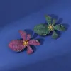 Nova Broche de Planta Bauhinia de Alta Qualidade Preto Fosco Micro-Incustrado Retro Exquisito Corsage Elegante Versátil Alfinete Decorativo
