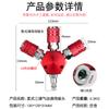 Conector Rápido Americano de Tres Vías de Calibre Americano Enchufe Americano Conector Hembra Rápido Conector de Enchufe Rápido Conector Hembra de Enchufe Rápido para Flujo de Aire