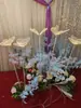 Novos adereços de casamento borboleta de ferro pássaro guia de estrada salão de casamento decoração de palco T layout de lâmpada de chão luminosa