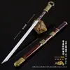 Arma Branca Modelo de Arma Artesanato Totalmente Metálico Ornamentos Espada Longquan Espada Zixiao Faca de Anel Modelo de Arma Brinquedo
