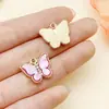 Colgantes de Mariposa de Diamante Acrílico de 10 Colores Aleación DIY Colgante para Colgar en Taza Pulsera Accesorios de Joyería Venta al por Mayor