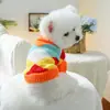 PETCIRCLE Roupa para Pet para Primavera e Outono, Respirável e Amigável à Pele, Suéter Colorido Fair Isle Resistente ao Frio para Cães Pequenos e Filhotes