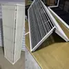 Rejilla de Ventilación de Aire Acondicionado de Aleación de Aluminio/ABS Extendida Ultraestrecha Empotrada Sin Marco Persiana de Retorno de Aire
