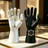 Soporte para joyas, soporte para exhibir anillos, modelo de figura humana simulada, adorno para exhibir joyería de cuello, accesorio para exhibir joyas